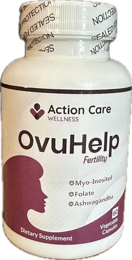 [BRSROAAYCB6BGDTX] OvuHelp Fertility per a les dones combina la composició òptima de herbes arreu del món, nutrients, vitamins, minerals i minotitol per a promoure la salut reproductora. 60 càpsules per ampolla.