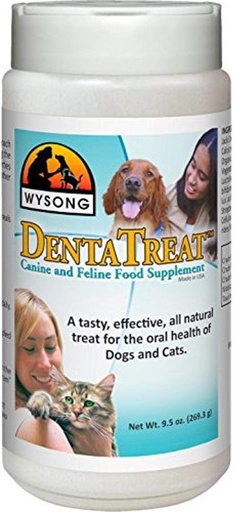 [BRSWIYT7BYOG2GAV] Wysong Dentatreat Canine/Feline - Dog/Cat Food Supplement - 9.5 Ounce Bottle