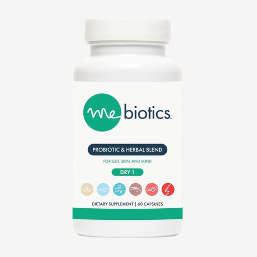 [BRSRM2QLOANQ4HLX] Microbiome Labs Mebiotics Probiotic & Herbal Supplement Dry 1 - Lactobacillus Rhamnosus + Lemon Balm for Skin + Gut Health - Oral Probiotics to Support Gut, Mind, & Skin (60 Capsules)