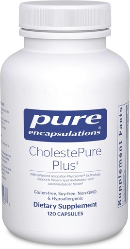 [BRSROA37PIGRQAIY] 纯封装 CholestePure Plus 120's - 支持 Lipid 代谢和心脏健康* - 柏柏林补编 - Citrus Bergamot - Gluten Free & Non-GMO - 120 Capsules