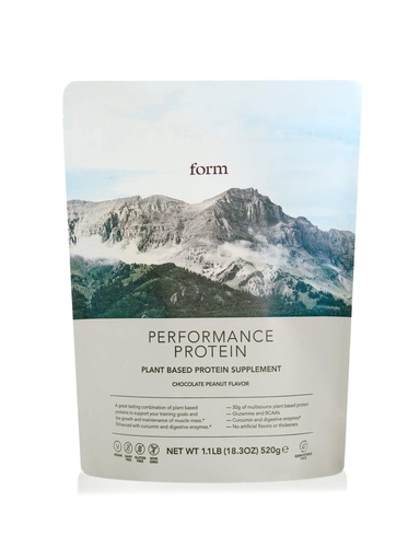[BRSWY2YYCIIWYCYZ] Form Performance Protein - Vegan Protein Powder - 30g of Plant Based Protein per Serving, with BCAAs. Perfect Post Workout. Tastes Great with Just Water! (Chocolate Peanut)