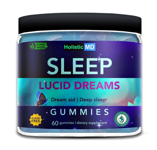 [BRSROFQPPIBBS3A7] Lucid Dreams Deep Sleep - Mugwort Herb 5 htp Mucuna Pruriens Choline Supplements - Gummies Sugar Free Vegan 60 ct