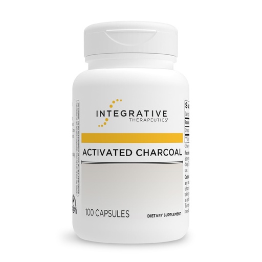 [BRSWIZYHAUGAACLU] Integrative Therapeutics Activated Charcoal - Digestive & Gut Health Supplement* - Effective Gastrointestinal Support* - Gluten-Free & Dairy-Free - 100 Capsules (50 Servings)