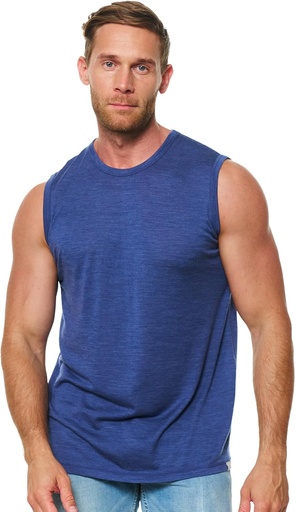 [BRSRAZA6AEMGGHQ4] Merino Wool Tank Top Muži - Aktívne Merino Wool Podshirt vlhkosť Zvratné priedušné anti-Odor ľahké základná vrstva
