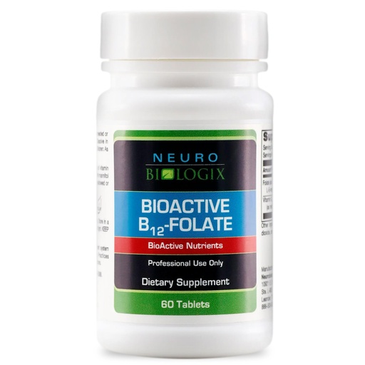 [BRSWKYI7BQCBAHTM] Neurobiologix BioActive B12 Folate, Vitamin B12 with Metafolin® 5-MTHF, Methyl Folate Supplement for Methylation, Energy & Wellness, B12 Vitamins, Gluten Free, Non GMO, 60 Tablets