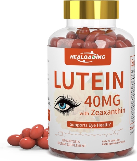 [BRSRAFD7DF5RGADJ] Lutéine et Zeaxanthin softgels: Vitamines oculaires et suppléments avec les vitamines C, E, Oméga 3, Lutéine et Zeaxanthin pour améliorer la vision et soulager la fatigue oculaire