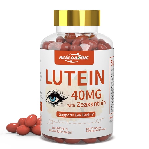 [BRSRAFD7DF5RGADJ] Lutein and Zeaxanthin Supplement Softgels: Eye Vitamins and Supplements with Vitamins C, E, Omega 3, Lutein & Zeaxanthin for Improving Vision and Relieving Eye Fatigue