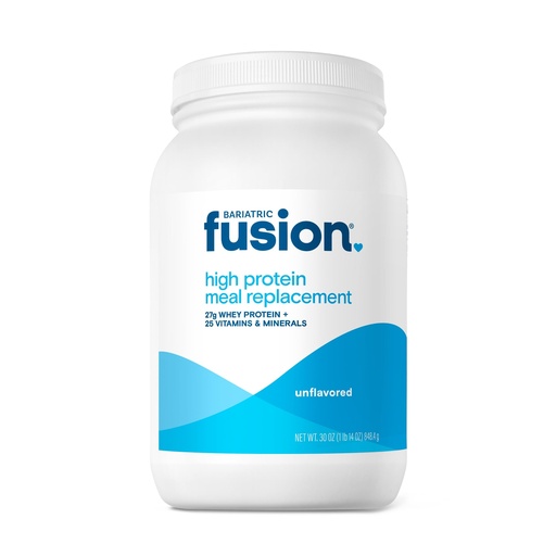 [BRSWKHQEBQIRYF3U] Bariatric Fusion Unflavored Meal Replacement 27g Protein Powder, 21 Serving Tub for Bariatric Surgery Patients Including Gastric Bypass and Sleeve Gastrectomy - No Gluten, Aspartame or Sugar