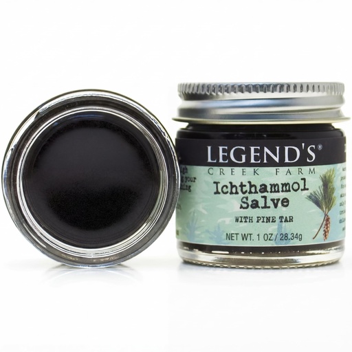 [BRSWGEA3OEPBG3L6] Legend’s Creek Farm Herbal Salve - Ichthammol Drawing Salve | With Pine Tar, Handmade in USA, Healing Ointment with 20% Ichthammol, Natural Balm for Stings & Splinters