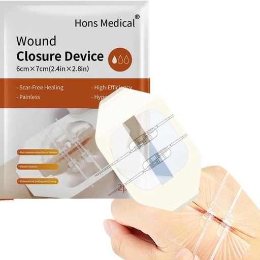 [BRSRA2YHCUORAF3K] Sutures Adhesive Bandages 2 PCS Surgical Laceration Repair without Sew Quick Clot Emergency Wound Closures Device