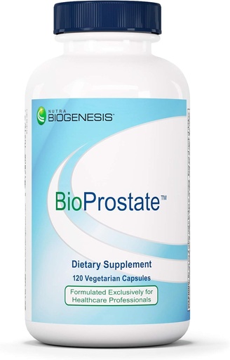 [BRSWIYQEAAIQA3AZ] Nutra BioGenesis BioProstate - Saw Palmetto for Men, Prostate Health Supplements for Men, Urination Flow Support with Pumpkin Seed, Nettle & Pygeum - 120 Vegan Capsules