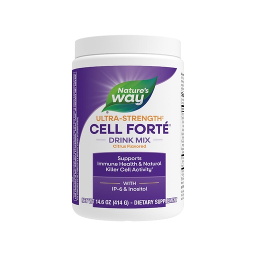 [BRSWIY32BQMBKFTO] Nature's Way Ultra Strength(1) Cell Forté Drink Mix, IP-6 & Inositol Powder Supplement, Supports Immune Health & Natural Killer Cell Activity*, Citrus Flavored, Vegan, 14.6 Oz (Packaging May Vary)