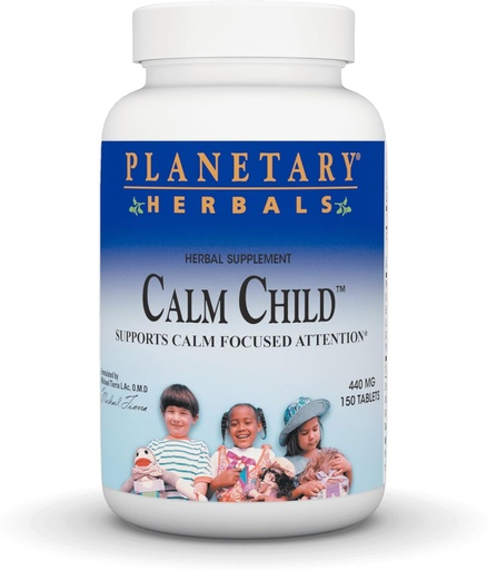 [BRSWIGT6BB7BAED6] Planetos žolelės Calm Child, Palaiko Calm Focus Dėmesio *, 440 mg - 150 tablečių