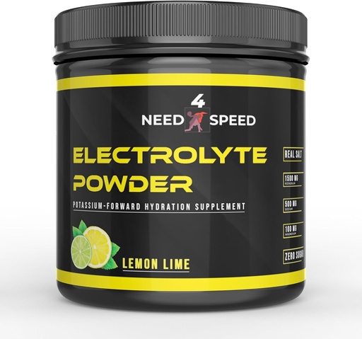 [BRSROAQKPMGWCFI6] Lemon Lime Electrolyte Powder, 60 Servings, Hydration Solution with Vitamins, Minerals, and Electrolytes for Athletes, Fitness Enthusiasts, and Active Lifestyles, 13.5oz