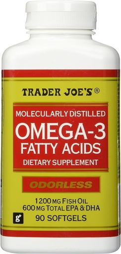 [BRSWKHY2CIHBSEDG] Trader Joe's Molecularly Distilled Omega-3 Fatty Acids Dietary Supplement