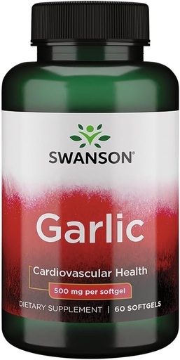 [BRSWGFACOJYWAFLA] Swanson Garlic 500 Milligrams 60 Sgels