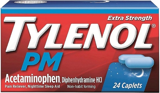 [BRSWIBIFOEDQAHYV] Tylenol Pm ES Caplet 24ct Size 24ct