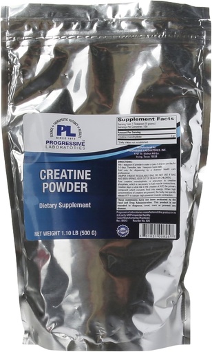 [BRSWIYAOBQAWMEDK] Progressive Labs Creatine Powder Supplement, 1.1 Pound