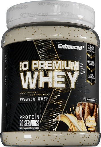 [BRSRAYY6B4IWCDL7] Enhanced IO Premium Whey Protein Powder, High Protein Content, Better Than Whey Hydrolysate (20 Servings, Vanilla Waffle Cone)