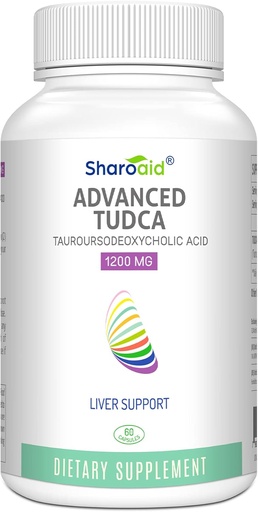 [BRSW2BABOIJWEDY2] TUDCA Liver Support Supplements 1200 mg-tredeparts testet-høy styrke formel-Bile Salts for Liver Detox Cleanse-Vegan Kapsler for Liver,Kidney,Gallbladder Helse,1 flaske-60 Kapsler