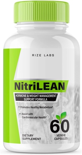 [BRSROGQRBAHGY33Z] rize labs Nitrilean Weight Loss Supplement, Capsules for Total Body Wellness and a Healthy Lifestyle, Pills for Leaner Physique, All-Natural Capsules (60 Capsules)