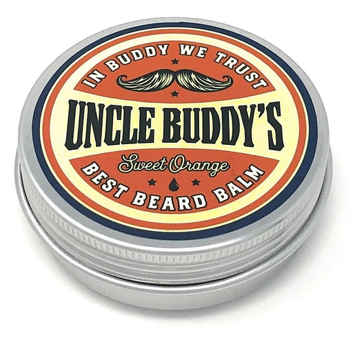 [BRSWYYAPCB4GOYDH] Uncle Buddy's Best Sweet Orange Beard Balm Leave-In Conditioner for Control and Style, Promotes Beard Growth and Health, 2 oz