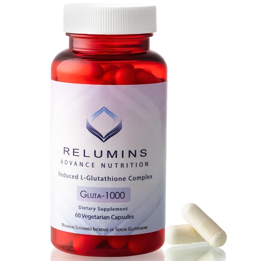 [BRSWKG3RCIPAY2TI] Relumins L-Glutathione Supplement Complex - Wellness Gift for Mom - World’s Most Advanced Reduced Glutathione 1000mg with Alpha Lipoic Acid for Smoother & Brighter Skin, Made in USA - 60 Caps