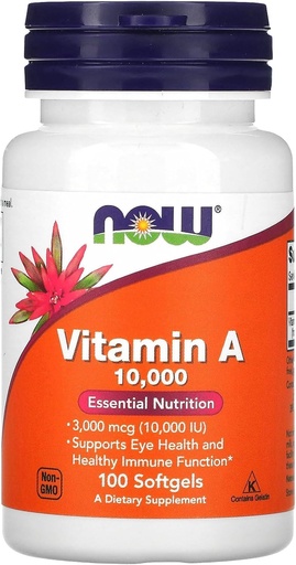 [BRSWIYTYCAMAYEI5] Now Foods Vitamin A 10,000 IU 100 Sgels