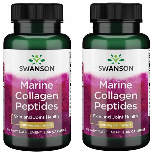 [BRSWGAAODN6BQETZ] Swanson Hydrolyzed Fish Collagen Type I 400 Milligrams 60 Capsules (2 Pack)