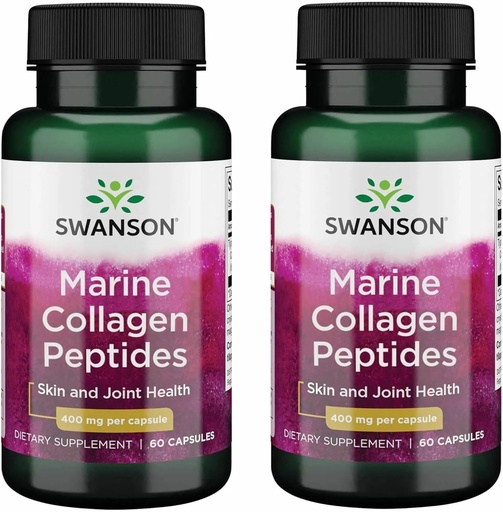 [BRSWGAAODN6BQETZ] Swanson Hydrolyzed Fish Collagen Type I 400 Milligrams 60 Capsules (2 Pack)