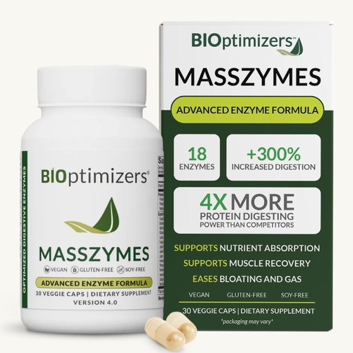 [BRSWYZY7DN6GKCIU] BIOptimizers MassZymes - Complete Digestive Enzymes Supplement for Gut Health - Bloating Relief for Men and Women - Lipase Amylase Bromelain Digestive Enzymes (30 Capsules)