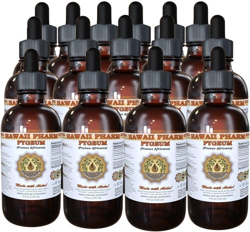 [BRSWIGIFAQGB2CI3] Pygeum Liquid Extract, Pygeum (Pygeum Africanum) Tincture, Herbal Supplement, Hawaii Pharm, Made in USA, 15x4 fl.oz