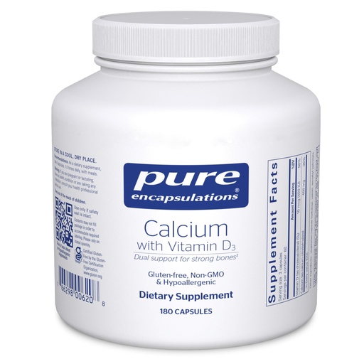 [BRSWIY36BQGQKH3I] Pure Encapsulations Calcium with Vitamin D3 | Dietary Supplement to Support Bone, Colon, and Cardiovascular Health* | 180 Capsules