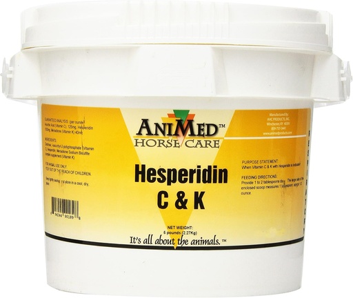 [BRSWIF3RAQBBMCDM] AniMed Vitamin C and K with Hesperidin Supplement for Horses, 5-Pound