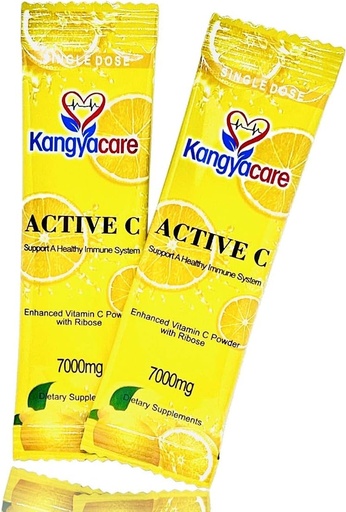 [BRSWYYIBO4ORECDP] Kangyacare Activa C -20 Packets - dose única -7000mg - Extra Alta Potência Vitamina C Powder - Apoio inmune e protección antioxidante - Absorción mellorada, pH neutro