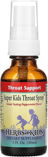 [BRSWIYT3BEHACHTO] Herbs for Kids Super Kids Throat Spray, 1 Ounce