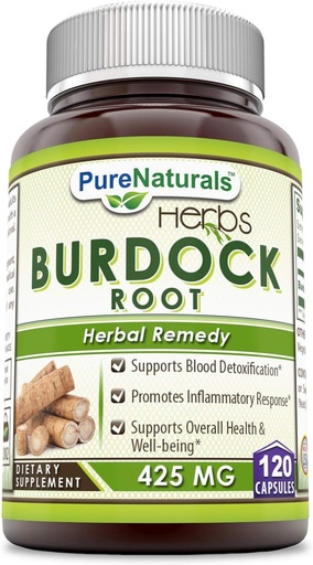 [BRSWGZ3QC4PBU2DD] Pur Naturals Burdock Root 425mg 120caps