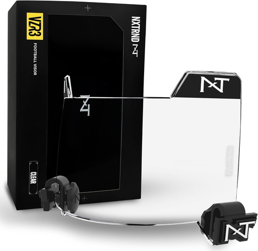 [BRSW2ZAFPIDRUDI4] Nxtrnd VZR3 Football Visor, технология изогнутых объективов, подходит для взрослых и молодежи