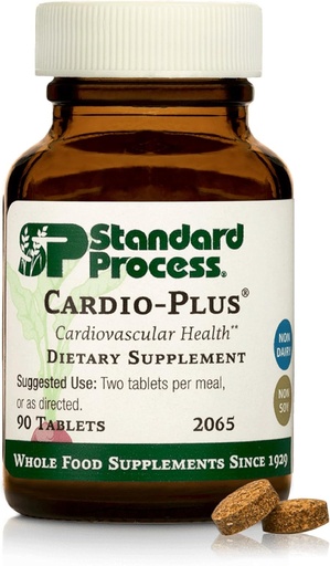 [BRSWIYIKCUNR4DY7] Standard Process Cardio-Plus - Antioxidante Unterstützung - Herzgesundheit, Zirkulation & Blutfluss-Ergänzung mit Vitamin B6, Niacin & Riboflavin - Energy Metabolism Supplement - 90 Tabletten