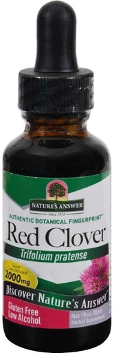 [BRSWIY34AAFGOHDE] Nature's Answer Red Clover Flowering Tops, 1-Fluid Ounces | Natural Mood Support | Hormone Balance for Women | Menopausal Support