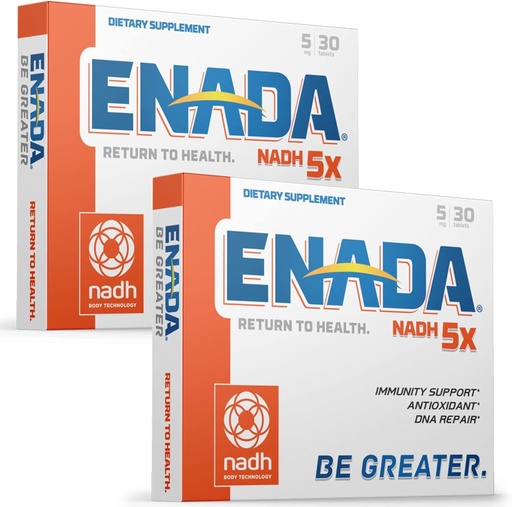 [BRSROZQKDIBGAHLK] ENADA New 5MG NADH Təhlükəsiz (NAD) NMN-dən daha səviyyəli və səhifəsiz enerji məsləhəti, DNA Təmiri, Antioksidi və ya Enerji və Memory Booster kimi xidmətlər - 60 Tablet...