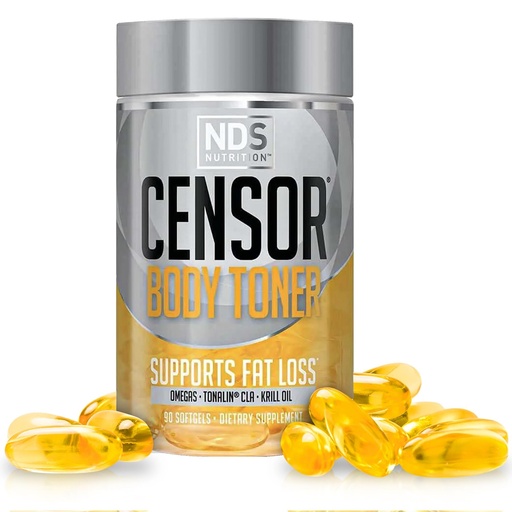 [BRSWIZDRPMHA2ETE] NDS Nutrition Censor - Fat Loss and Body Toner with CLA, Fish Oil, Safflower and Omega 3-6-9 Blend - Dietary Supplement for Improved Energy and Health (90 Softgels)