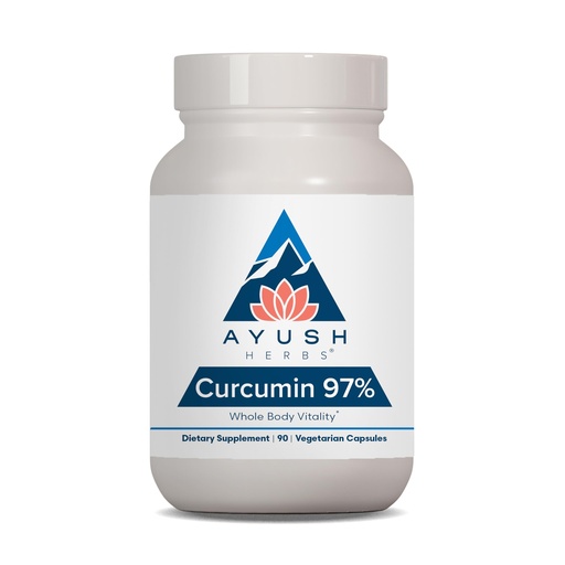 [BRSWIEYIAQIAOHTK] Ayush Herbs Curcumin 97% - Curcumin Supplements, Premium Turmeric Root Supplement, Curcuminoids for Women & Men, Adults, Premium Joint Support, Strength & Vitality - 90 Servings