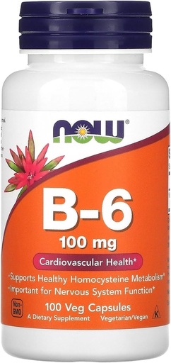 [BRSWIYQEAQNWIAL2] Maintenant Aliments B-6 100mg 100 Capsules