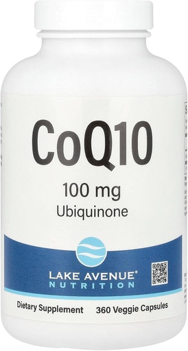 [BRSWYYACBMCGK3L2] Lake Avenue CoQ10 Nutrition - Ubiquinone Supplement - Promotes Antioxidant Activity - Gluten Free, Non-GMO - 100 mg - 360 Veggie Capsules