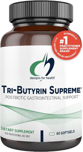 [BRSWYFTQBUCBUF34] Dissenys per a Sanitat Tri- butyrin Suprem - 3 a 1 Àcid butyric (gastèric) Postbiotics per a la implementació de Gut Salut i Gut Permebilitat - Tributyrin suplementari amb Odo- Miniming Inova (60 Softgels)