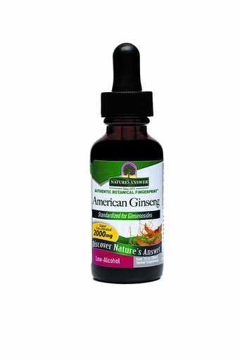 [BRSWIYT6AAMAM3IZ] Nature's Answer American Gingseng Root with Organic Alcohol, 1-Fluid Ounce