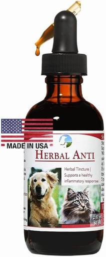 [BRSRMAI5B57AEALZ] Vitality Science Herbal Anti for Cats and Dogs | Plant Based | GI Tract + Colon Health Supplement (0.5 oz)