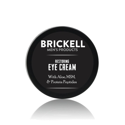 [BRSWIAYFOV7BSAAZ] Brickell Men's Restoring Under Eye Cream for Men, Natural and Organic Anti Aging Eye Balm To Reduce Puffiness, Wrinkles, Dark Circles, Crows Feet and Under Eye Bags, 0.5 Ounce, Unscented