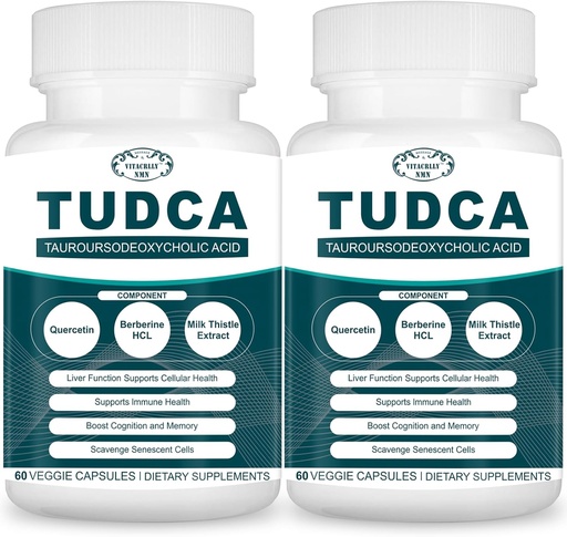 [BRSRAYYOAAFBQC3D] 2200MG TUDCA Liver Supplement - Bile Salts Supplement Complex for Liver Detox & Cleanse, Gallbladder Cleanse, Digestive Health 120 kapsulak